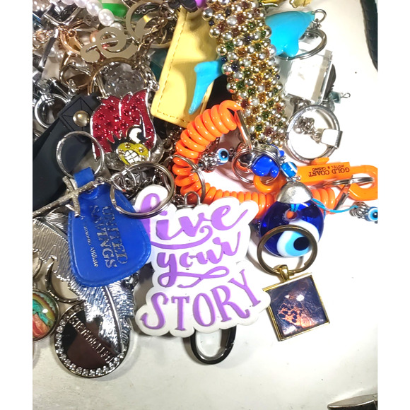 Junk Drawer Lot Keychain Barrettes 2.9 Lbs - Picture 4 of 16